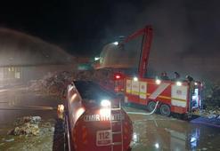 Tire'de kağıt fabrikasının deposunda yangın çıktı