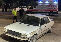 Kontrolünü kaybettiği otomobille takla attı burnu bile kanamadı