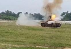 Askeri tatbikat sırasında tank patladı 2 asker öldü