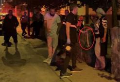 Keserle ev bastı bıçaklanarak hastanelik oldu