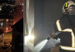 4 katlı apartmanda çıkan yangında, 2 öğrenci dumandan etkilendi