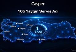 Casper 105 servis noktasıyla Türkiye genelinde hizmet veriyor