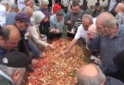 Gastronomi Festivali'nde üç metrelik tabakta Bursa kebabı ikramı
