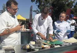 Edirne Gastronomi Festivali'nde ilginç deney: Beyaz peynirli baklava ziyaretçilerin beğenisine sunuldu!