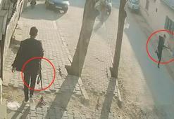 MANİSA'DA OKUL ÖNÜNDE SİLAHLI SALDIRI: Saldırgan kamerada: Elinde silahla böyle kaçtı! Kısa sürede yakalandı
