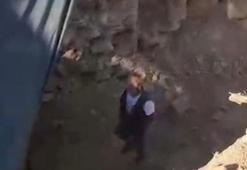 Çilek bahçesinde kaçak kazıya suçüstü!