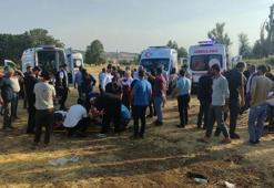 Devrilen otomobildeki 4’ü çocuk, 9 kişi yaralandı