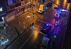 Arnavutköy'de otomobil ile motosiklet çarpıştı: Kaza anında kameralar kayıttaydı