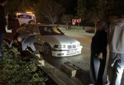 Eskişehir'de şans ondan yana oldu: Kontrolden çıkıp refüjü aştı, karşı şeritte durabildi