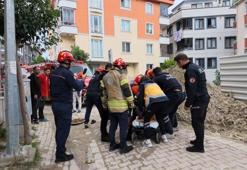 Yaşlı kadın yanlış adımı attı: Avcılar'da 4 metre aşağı düştü