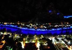 Amasya'da 'rüya şehir' projesi: Harşena Dağı ve Yalıboyu Evleri'nin ışıklandırma sistemi yenilendi!