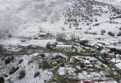 Hava bir anda soğudu, zirvelere kar yağdı