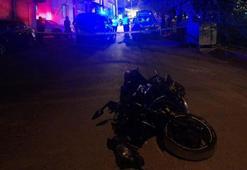 Motosiklet rögar kapağına çarptı kazada sürücü ağır yaralandı