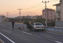 Otomobilin bisikletli çocuğa çarptığı kazada 2 kişi yaralandı