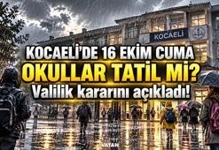 SON DAKİKA: KOCAELİ'DE YARIN OKULLAR TATİL Mİ? Kocaeli Valiliği kararını açıkladı! 16 Ekim Cuma günü okullar tatil mi?