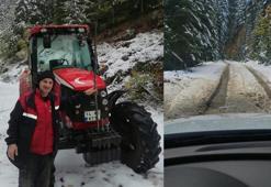 Bartın’a mevsimin ilk karı düştü! Kalınlığı 10 santimetreye ulaştı