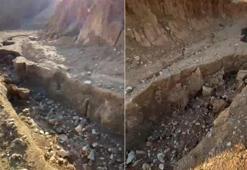 Elazığ'da korkutan görüntü! Yağmur sonrası ortaya çıktı