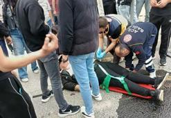 Motosiklet ile otomobilin çarpıştığı kazada 1 kişi ağır yaralandı