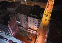 Bahçelievler'de gece yarısı dehşeti! İnşaat temeli çöktü, bitişikteki 2 bina tahliye edildi