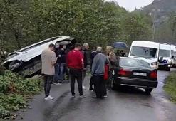 Giresun’da öğrenci servisi ile otomobil çarpıştı