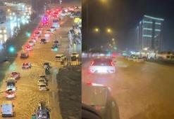 Kahramanmaraş'ta kuvvetli sağanak! Yollar göle döndü