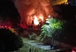 Sobadan çıkan yangında ev kül oldu, 4 kişilik aile zor kurtuldu