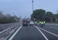 Trafiği birbirine kattı film gibi kovalamaca ile yakalandı