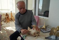 Bahçedeki ağacı dinozora benzetti, hayatı değişti: Doğanın çöpe attıklarını sanat eserine dönüştürdü! 750 eserini Türkiye'ye bağışlıyor