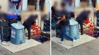 Kasalarca domatesi çöpe döktüler! Sosyal medyada gündem oldu, O market için harekete geçildi