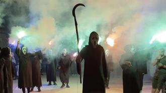 Film sahnelerini aratmayan damat eğlencesi