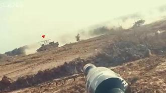 Hamas, İsrail’e ait zırhlı araçları roketle böyle imha etti