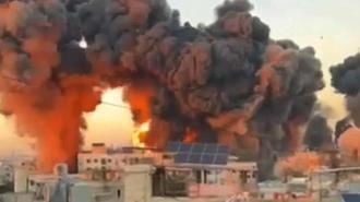 İsrail Lübnan'ın başkenti Beyrut'tu vurdu! Çok sayıda patlama sesi duyuldu