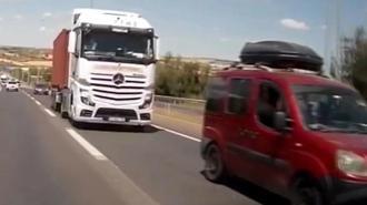 Yaşanan facia ders aldırmadı Tekirdağ'da tır sürücüsünden akıl almaz taciz: Bu resmen cana kast etmektir!