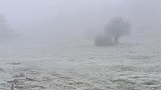 Eskişehir’e mevsimin ilk karı düştü: Her yer beyaza büründü