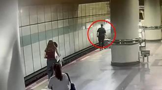 Şişli'de görme engelli vatandaşın metro raylarına düştüğü anın görüntüsü ortaya çıktı!