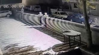 Maltepe’de 7 katlı binada meydana gelen çökme güvenlik kamerasında