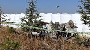 Takla atan otomobilin sürücüsü öldü, arkadaşı ağır yaralandı