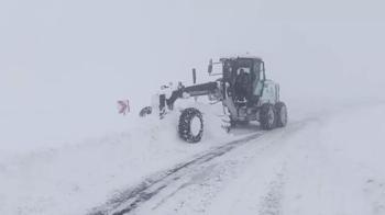 Malatya'da yüksek kesimlerde karla mücadele