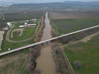 Kuruyan Gediz Nehri, yağışlar sonrası eski günlerine döndü