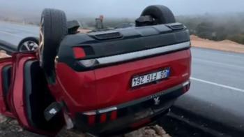 Adıyaman'da otomobil devrildi: 2 yaralı