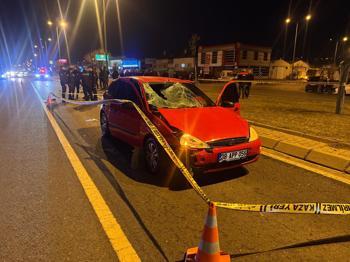 Otomobilin çarptığı yaya öldü