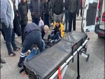 Yayaya çarpmamak için hayatından oluyordu!
