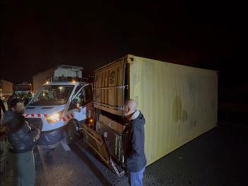 Kuzey Marmara'da feci kaza: 2 tır çarpıştı!