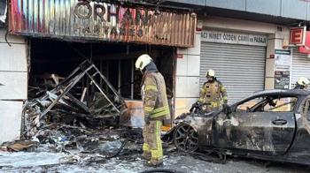 Şişli'de iş yerine daldı: Çıkan yangında 2 kişi yaralandı