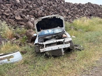 Şanlıurfa'da şarampole devrilen otomobilin sürücüsü yaralandı