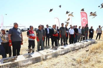 Adıyaman’da 1000 keklik doğaya salındı
