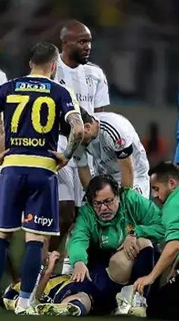 Ankaragücü - Beşiktaş maçında şok sakatlık! Aşil tendonu koptu