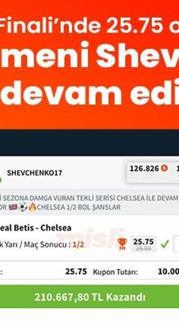 Konferans Ligi Finali’nde 25.75 oran yakalayan Misli fenomeni Shevchenko17 şova devam ediyor…