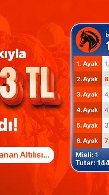 Burun Farkıyla 143.073 TL Kazandı! İşte Misli’de Günün Kazanan Altılısı…