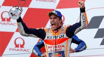 Almanya'da zafer Marquez'in